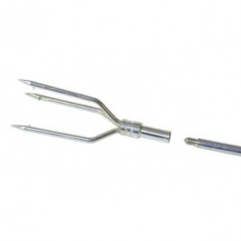 2 Tridents Baby équilatéraux zingués M6 pour Arbalète Espadon BEUCHAT
