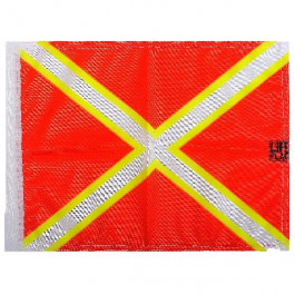 Drapeau Pavillon plongée CROIX-SAINT-ANDRE PHOTOLUMINESCENT 30cmx40cm