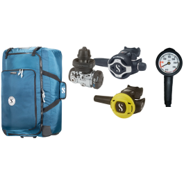 Pack détendeur Détendeur MK17 EVO 2 /S620 Ti Octopus S270avec sac de voyage 115 litres offert SCUBAPRO