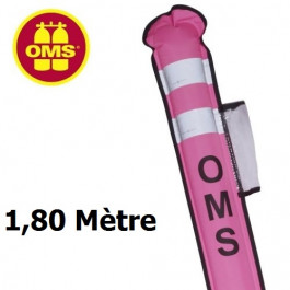 Parachute de palier bec de canard 1.80m rose à purge SLIM OMS