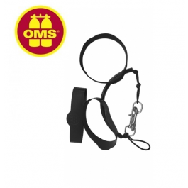 Sangle bouteille relais OMS pour bloc de déco alu S80 mousquetons 100 mm