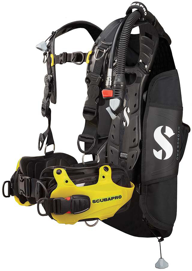 Gilet Stab Hydros Pro Homme Jaune Volume Dorsal Gilets Stab Wings & Sidemount