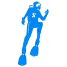 Autocollant petit plongeur BLEU SCUBAPRO