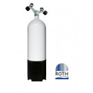 Bouteille Bloc 10 Litres 300 bar ROTH 2 Sorties TAG
