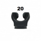 20 Embouts AQUALUNG Silicone Noir OFFRE CLUB