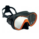 Masque de plongée VX1 APEKS Silicone Gris/Orange et Vitre claire