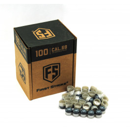 Boite de 100 Billes First Strike - Smoke / Silver White