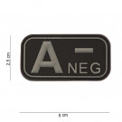 Patch Velcro PVC A- Neg Noir