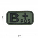 Patch Velcro PVC B+ Pos Olive