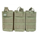 Porte 3 chargeurs MOLLE Valken Olive