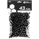 Sachet de 500 billes peinture Cal.43 DSG Noir
