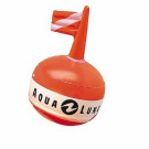 Round orange buoy signaling