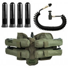 Pack Harnais 4+1 Valken Olive + Pots + Mamba