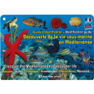 8 pads submersible recto / verso &quot;discovery of the screw underwater in the Mediterranean&quot;